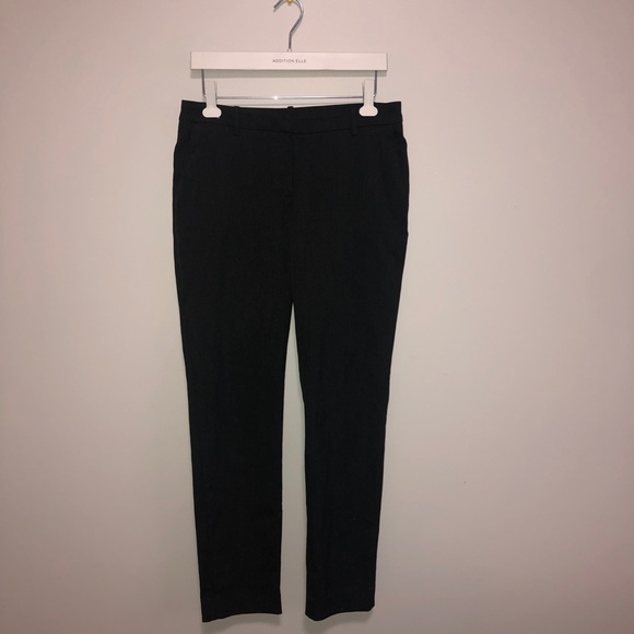 H&M Patterned Dark Gray Ankle Length Slacks - Picture 4 of 6